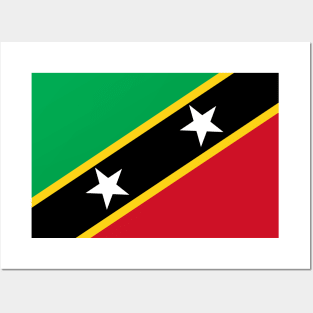 Flag of Saint Kitts and Nevis Posters and Art